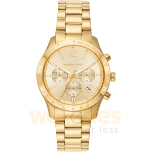 Michael Kors Women’s Chronograph Quartz Gold Stainless Steel Gold Dial 40mm Watch MK7411