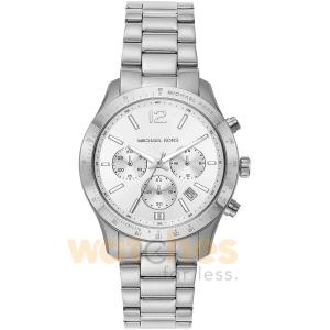 Michael Kors Women’s Chronograph Quartz Silver Stainless Steel Silver Dial 40mm Watch MK7413