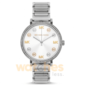 Michael Kors Women’s Quartz Silver Stainless Steel White Dial 38mm Watch MK7417
