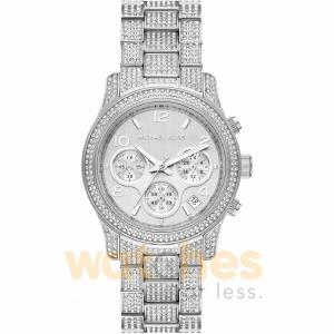 Michael Kors Women’s Chronograph Quartz Stainless Steel Silver Dial 38mm Watch MK7434