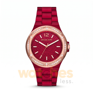 Michael Kors Women’s Quartz Red Stainless Steel Red Dial 43mm Watch MK7455