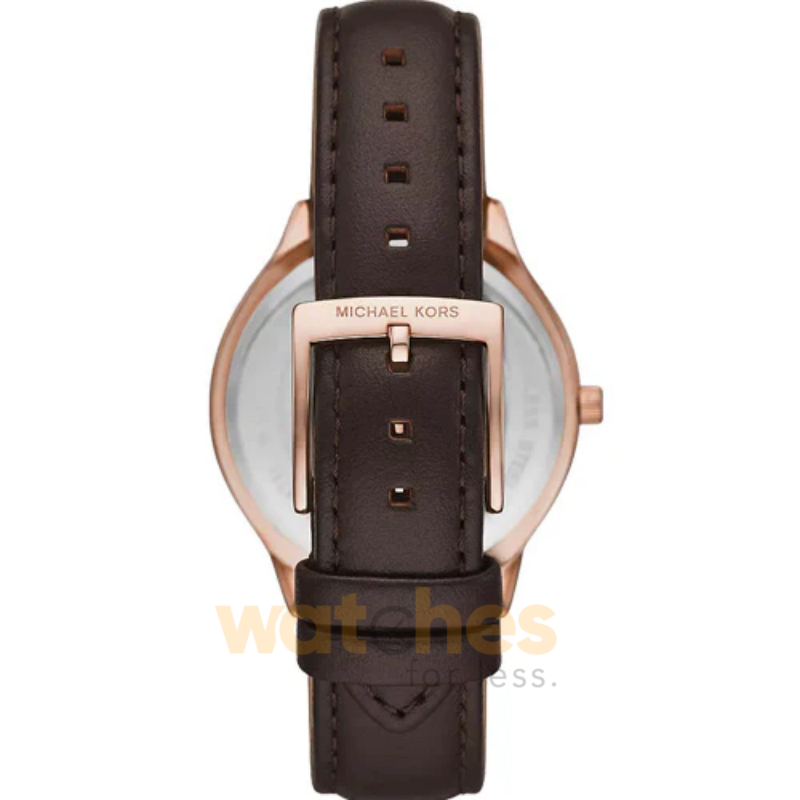Michael Kors Women’s Quartz Leather Strap Brown Dial 38mm Watch MK7489 (Without Tag) - Image 2