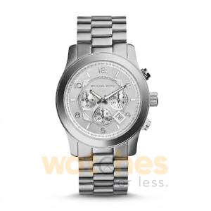 Michael Kors Men’s Chronograph Quartz Silver Stainless Steel Silver Dial 45mm Watch MK8086