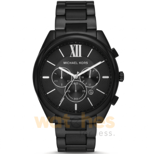 Michael Kors Women’s Chronograph Quartz Black Stainless Steel Black Dial 45mm Watch MK8993