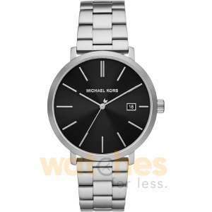 Michael Kors Men’s Quartz Silver Stainless Steel Black Dial 42mm Watch MK9133