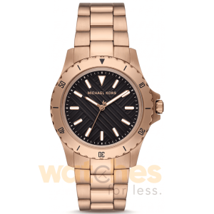 Michael Kors Men’s Quartz Beige Gold Stainless Steel Black Dial 40mm Watch MK9140