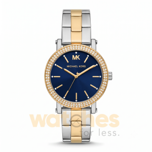 Michael Kors Women’s Quartz Two-Tone Stainless Steel Blue Dial 38mm Watch MKO1049