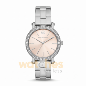 Michael Kors Women’s Quartz Silver Stainless Steel Beige Dial 38mm Watch MKO1050