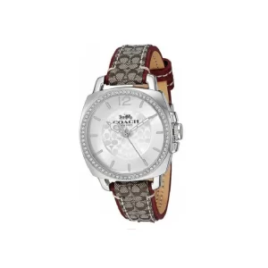 Coach Women’s Quartz Green Leather Strap Gold Dial 34mm Watch 14503147