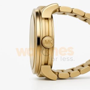 Michael Kors Women’s Quartz Gold Stainless Steel Champagne Dial 45mm Watch MK5473