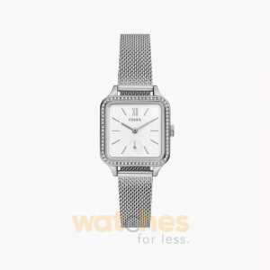 Fossil Women’s Quartz Stainless Steel White Dial 28mm Watch BQ3970 (Without Tag)