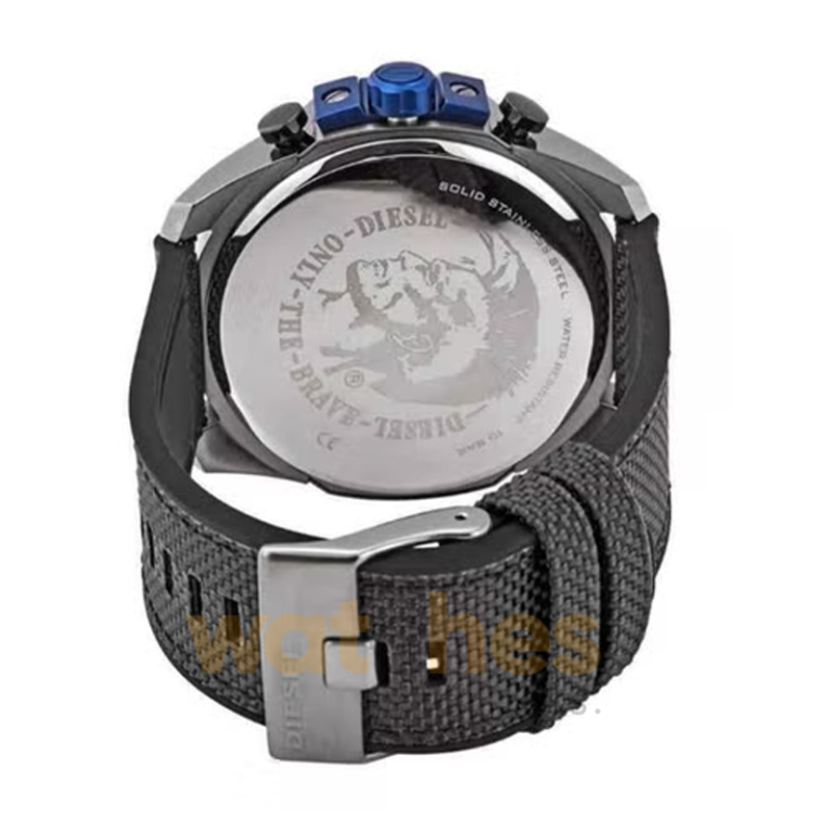 Diesel Men’s Quartz Black Silicone & Nylon Strap Grey Dial 51mm Watch DZ4500 (Shelf Leftover)