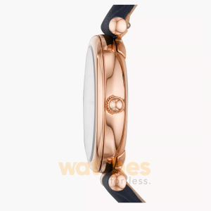 Alternative view of Fossil Women’s Quartz Navy Blue Leather Strap Mother Of Pearl Dial 28mm Watch ES4502 (Without Tag)