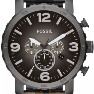 Fossil Men’s Quartz Stainless Steel Gun Metal Dial 50mm Watch JR14J37 (Without Tag)