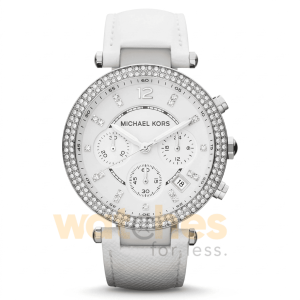 Michael Kors Women’s Quartz White Leather Strap White Dial 38mm Watch MK2277