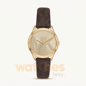 Michael Kors Women’s Quartz Brown Leather Strap Gold Dial 33mm Watch MK2862