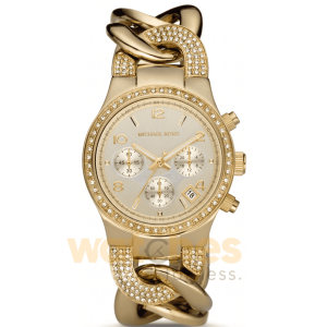 Michael Kors Women’s Quartz Stainless Steel Gold Dial 38mm Watch MK3150