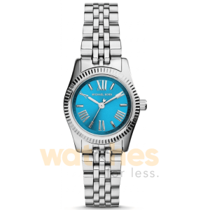Michael Kors Women’s Quartz Silver Stainless Steel Blue Dial 26mm Watch MK3328