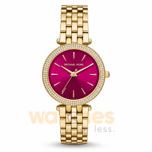 Michael Kors Women’s Quartz Gold Stainless Steel Pink Dial 33mm Watch MK3444