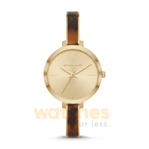 Michael Kors Women’s Quartz Brown & Gold Stainless Steel Gold Dial 36mm Watch MK4341