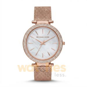 Michael Kors Women’s Quartz Rose Gold Stainless Steel Mother Of Pearl Dial 39mm Watch MK4519