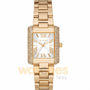 Michael Kors Women’s Quartz Gold Stainless Steel White Dial 33mm Watch MK4640