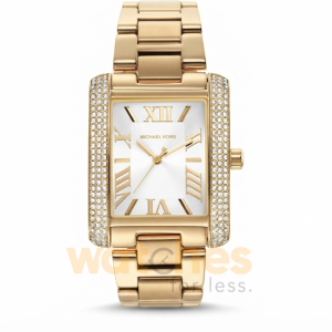 Michael Kors Women’s Quartz Gold Stainless Steel White Dial 40mm Watch MK4643