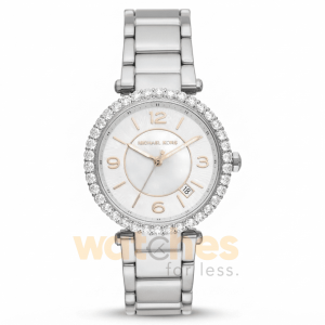 Michael Kors Women’s Quartz Silver Stainless Steel White Dial 38mm Watch MK4694