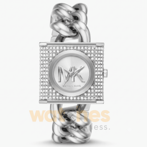 Michael Kors Women’s Quartz Silver Stainless Steel White Dial 25mm Watch MK4718