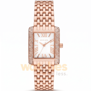 Michael Kors Women’s Quartz Rose Gold Stainless Steel White Dial 33mm Watch MK4743
