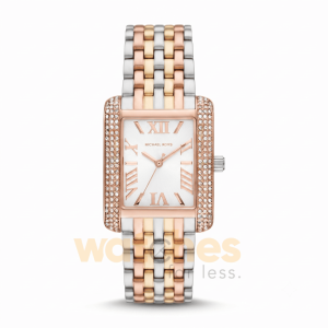 Michael Kors Women’s Quartz Three Tone Stainless Steel White Dial 33mm Watch MK4744