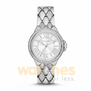 Michael Kors Women’s Quartz Silver Stainless Steel White Dial 33mm Watch MK4804