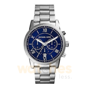 Michael Kors Men’s Chronograph Quartz Silver Stainless Steel Blue Dial 40mm Watch MK5883