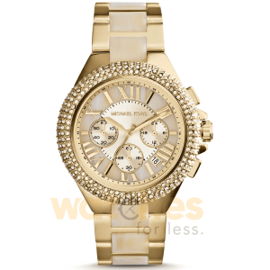 Michael Kors Women’s Quartz Two Tone Stainless Steel Champagne Dial 43mm Watch MK5902