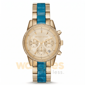 Michael Kors Women’s Quartz Two-tone Stainless Steel Gold Dial 39mm Watch MK6328