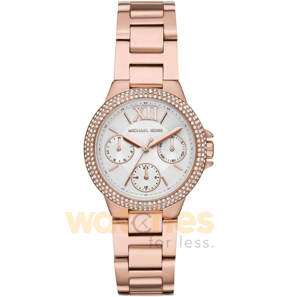 Michael Kors Women’s Quartz Stainless Steel White Dial 33mm Watch MK6845