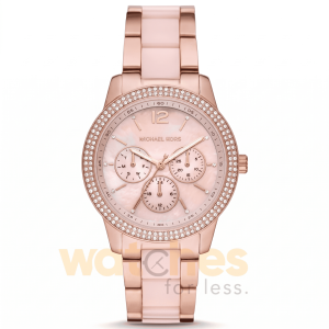 Michael Kors Women’s Quartz Rose Gold & Pink Stainless Steel Pink Dial 40mm Watch MK6928