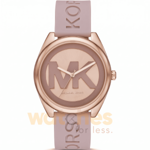 Michael Kors Women’s Quartz Rose Gold Silicone Strap Rose Gold Dial 42mm Watch MK7139