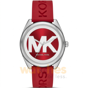 Michael Kors Women’s Quartz Red Silicone Strap Red Dial 42mm Watch MK7144