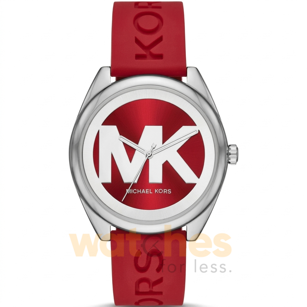 Michael Kors Women’s Quartz Red Silicone Strap Red Dial 42mm Watch MK7144