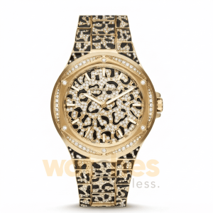 Michael Kors Women’s Quartz Black & Gold Stainless Steel Black & Gold Dial 43mm Watch MK7284