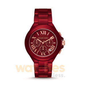 Michael Kors Women’s Quartz Red Stainless Steel Red Dial 43mm Watch MK7304