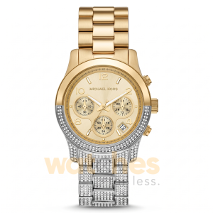 Michael Kors Women’s Quartz Silver & Gold Stainless Steel Gold Dial 38mm Watch MK7329