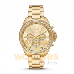 Michael Kors Women’s Chronograph Quartz Gold Stainless Steel Gold Dial 42mm Watch MK7428