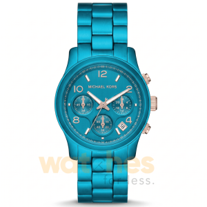 Michael Kors Unisex Chronograph Quartz Stainless Steel Sky Blue Dial 38mm Watch MK7479LE