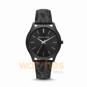 Michael Kors Men’s Quartz Black Leather Strap Black Dial 44mm Watch MK8908