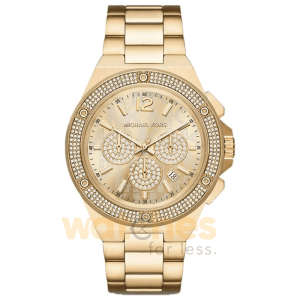 Michael Kors Men’s Quartz Gold Stainless Steel Gold Dial 45mm Watch MK8989