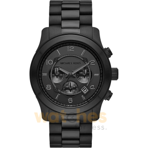 Michael Kors Men’s Quartz Black Stainless Steel Black Dial 45mm Watch MK9073