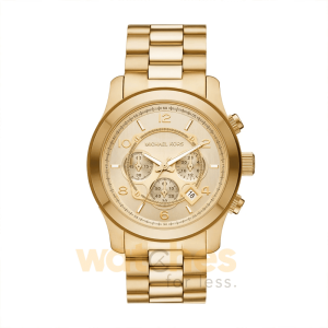 Michael Kors Men’s Quartz Gold Stainless Steel Gold Dial 45mm Watch MK9074