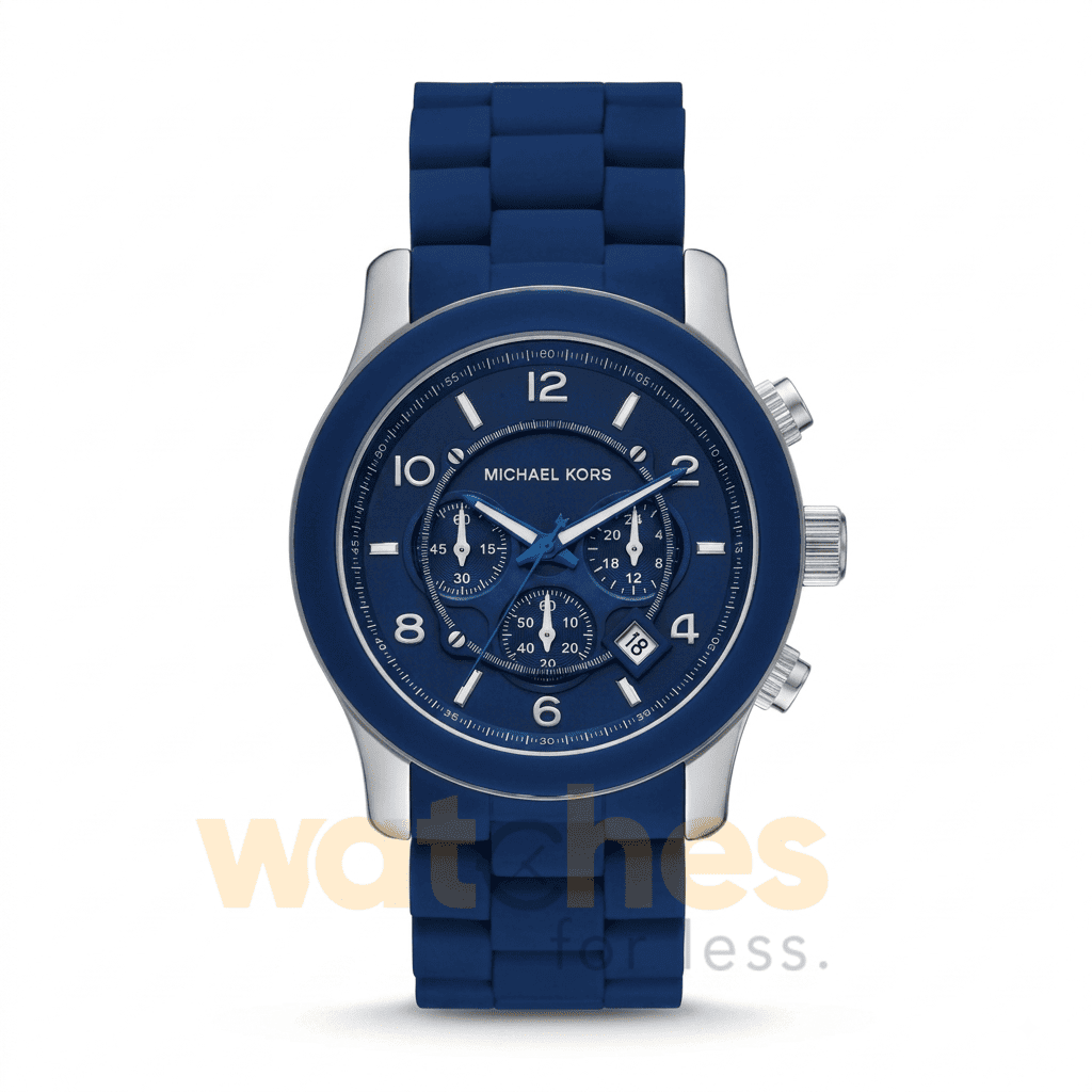 Michael Kors Unisex Chronograph Quartz Blue Stainless Steel Blue Dial 45mm Watch MK9077